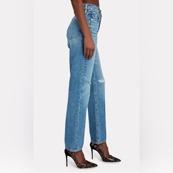 NEW SLVRLAKE London Rigid High- waist Straight-Leg Jeans size 30 - Picture 4 of 4